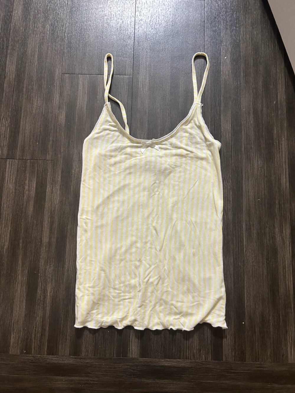 dairy boy yellow striped pajama top